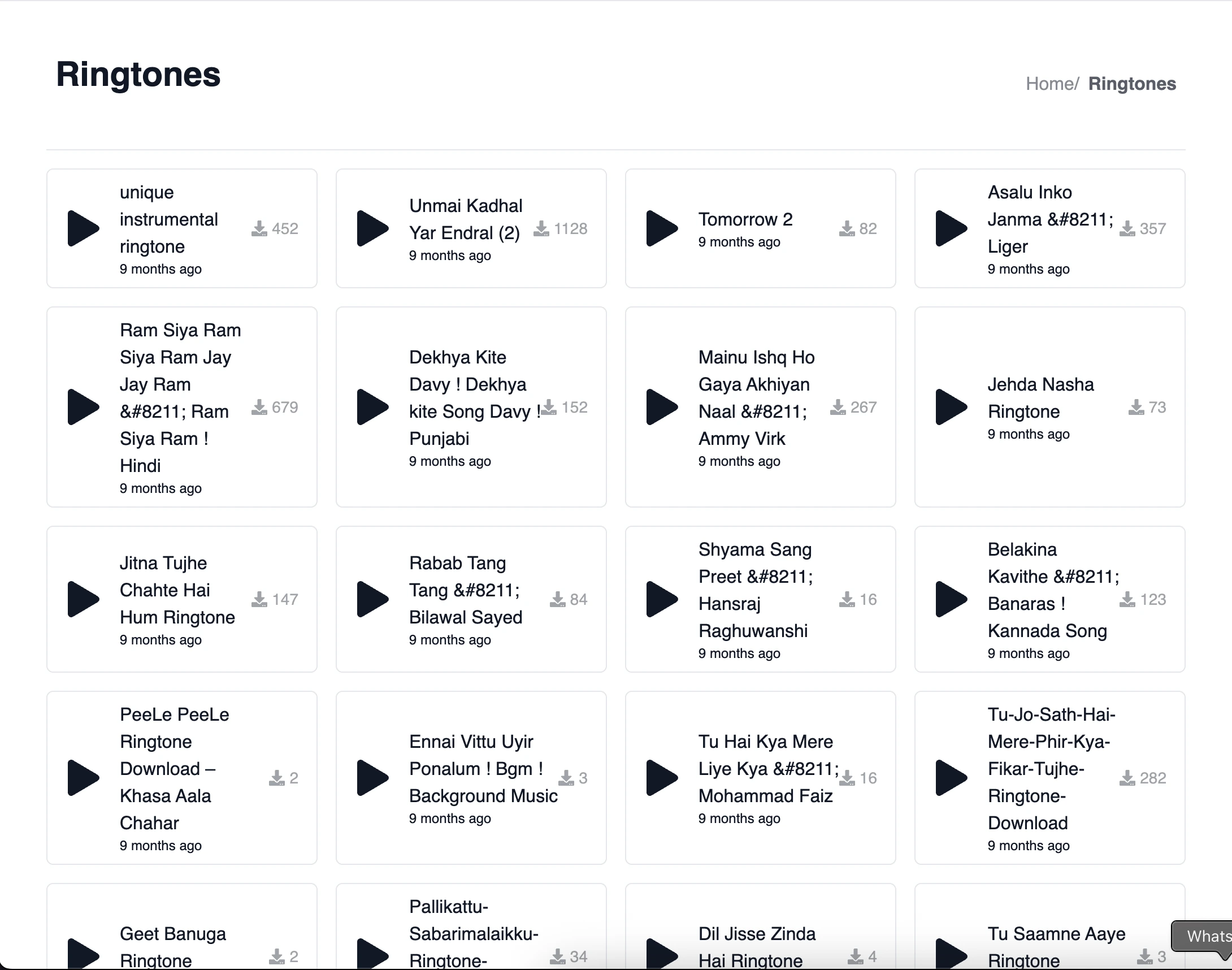 Ringtonez – Discover the Perfect Ringtone for Every Mood and Moment screenshot 1